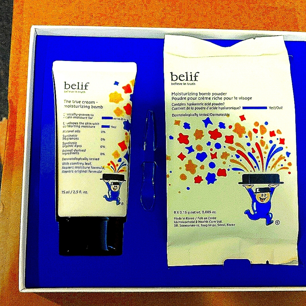 Belief moister bomb and moisturizing bomb powder